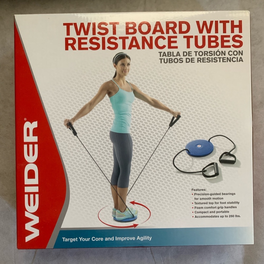Weider Twist Board with Resistance Tubes NIB